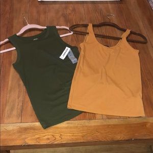 Old navy and forever 21 tanks